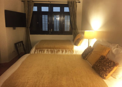 La Terraza de San Juan suites double bed lights
